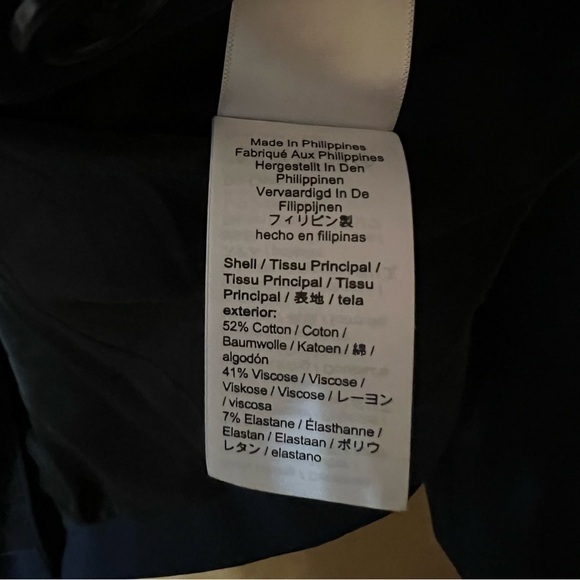 J. Crew | NWOT Parke Blazer in Bi-Stretch Cotton Classic Navy Size 2 - Picture 15 of 16